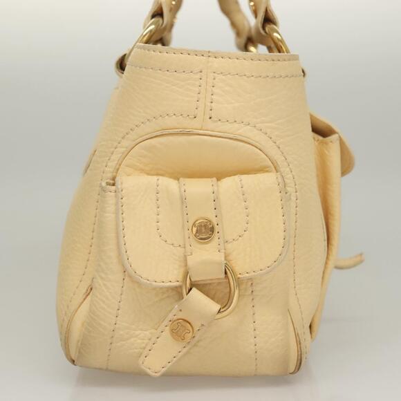 CELINE Boogie Hand Bag Leather Beige Gold - Picture 5 of 13